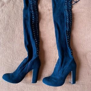 BETSY JOHNSON THIGH HIGH BOOTS
